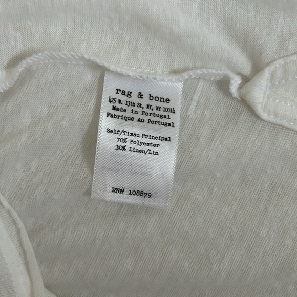 4/$60 RAG & BONE Linen Blend Tank - Picture 6 of 6